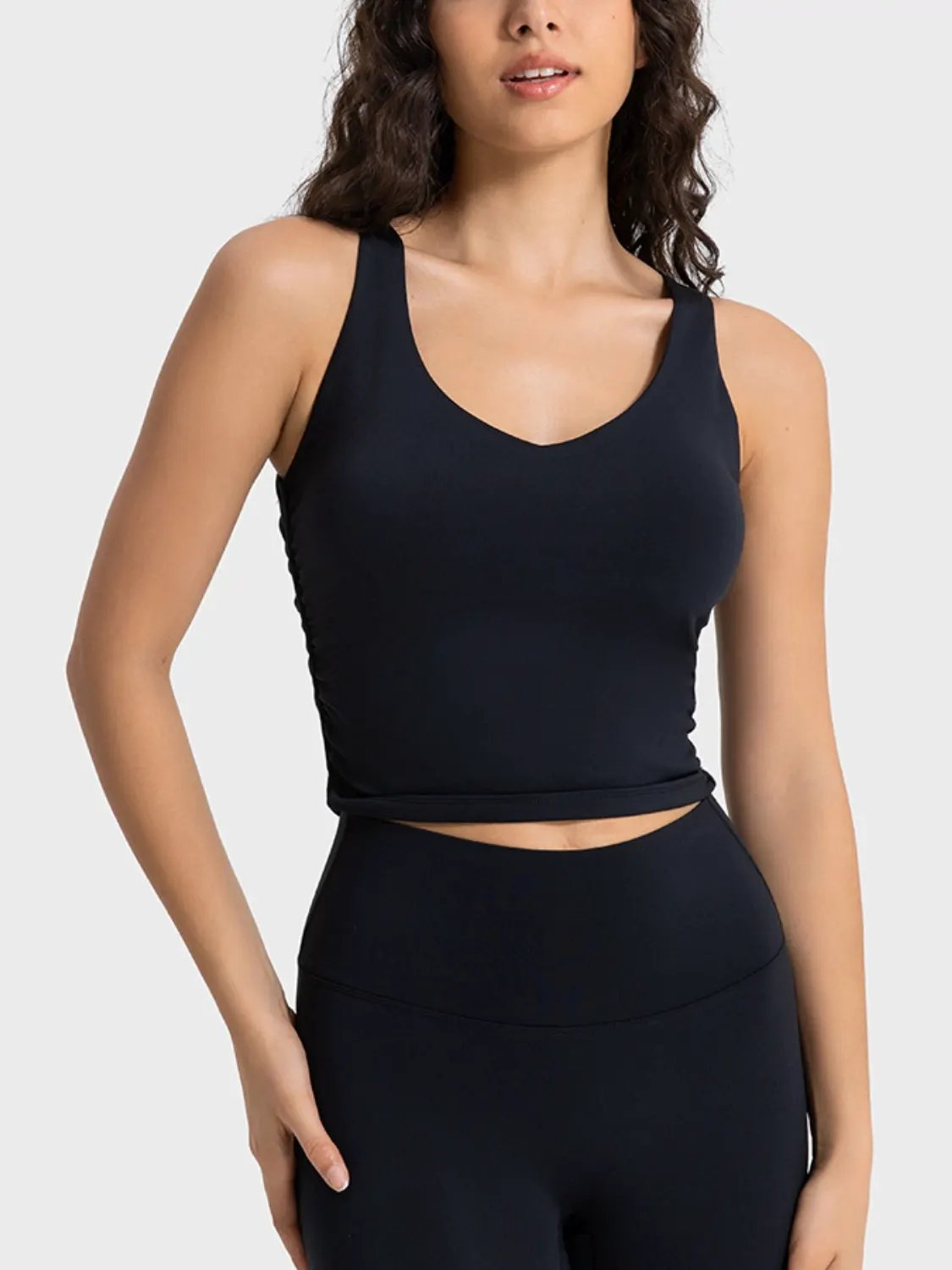 Millennia Cropped Sport Tank by Millennia
