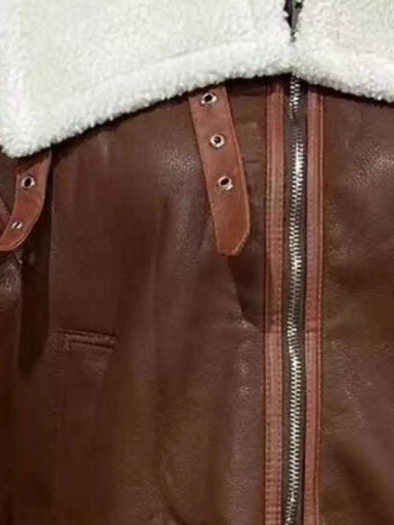 Shearling Lined Zip Up Jacket by Partner Label