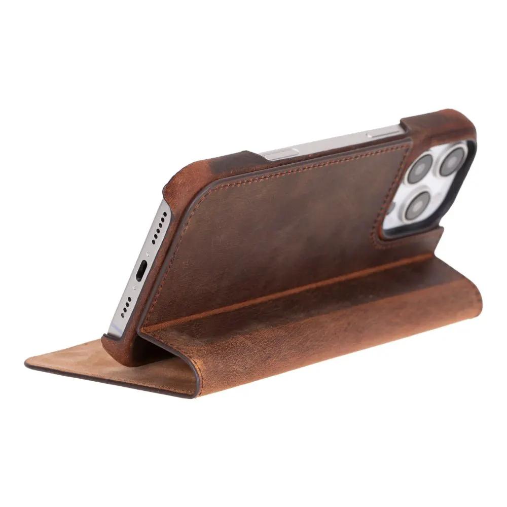 Decatur Leather iPhone 16 Pro Max Folio Case by TORONATA