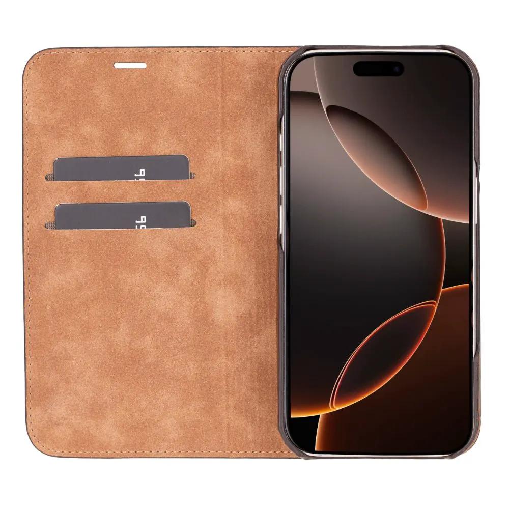 Decatur Leather iPhone 16 Pro Folio Case by TORONATA
