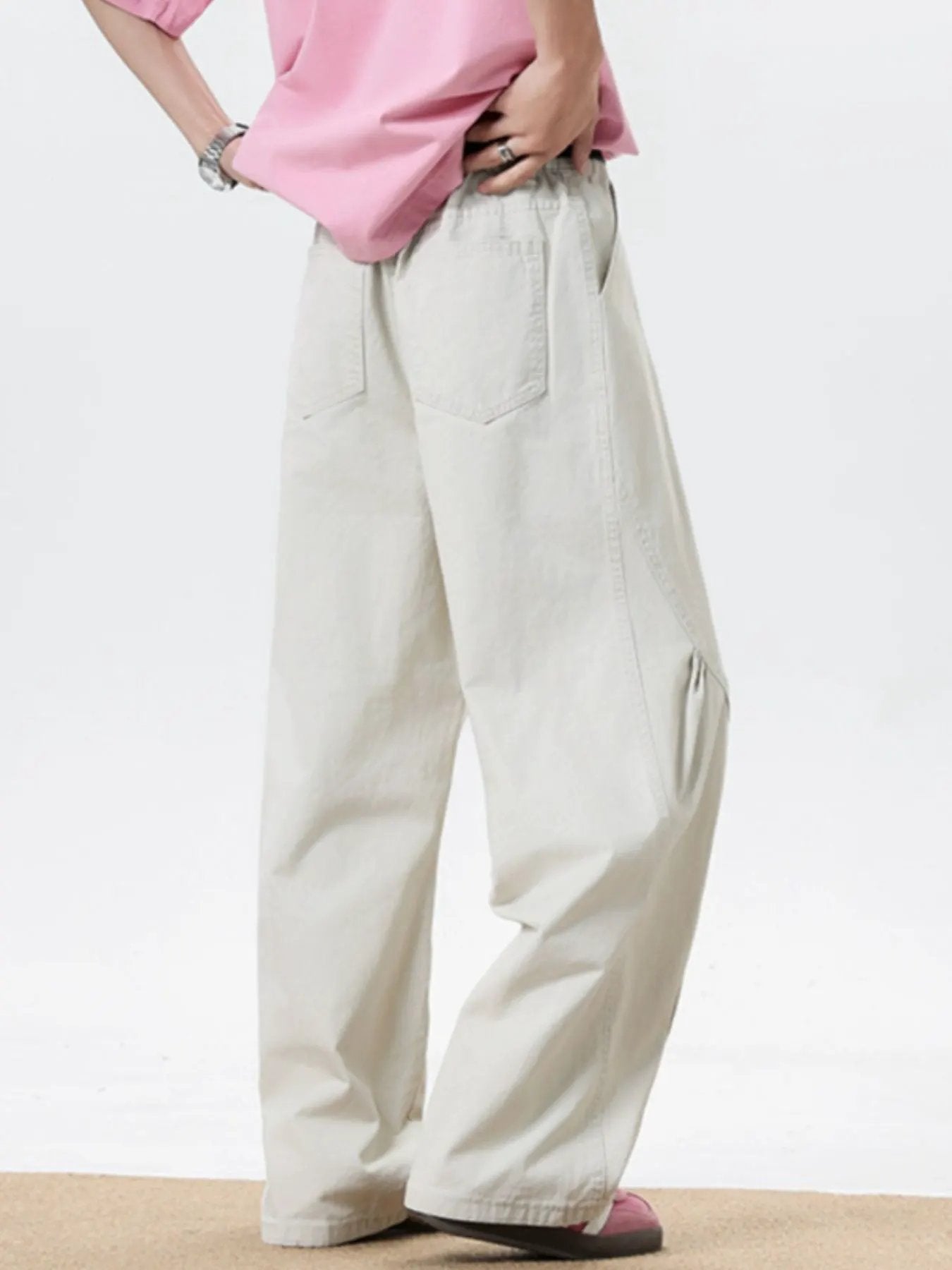 Men's Plus Size Wide Leg Pants by Partner Label