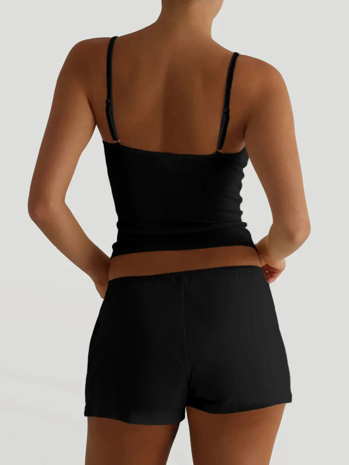 V-Neck Cami and Shorts Set by Partner Label