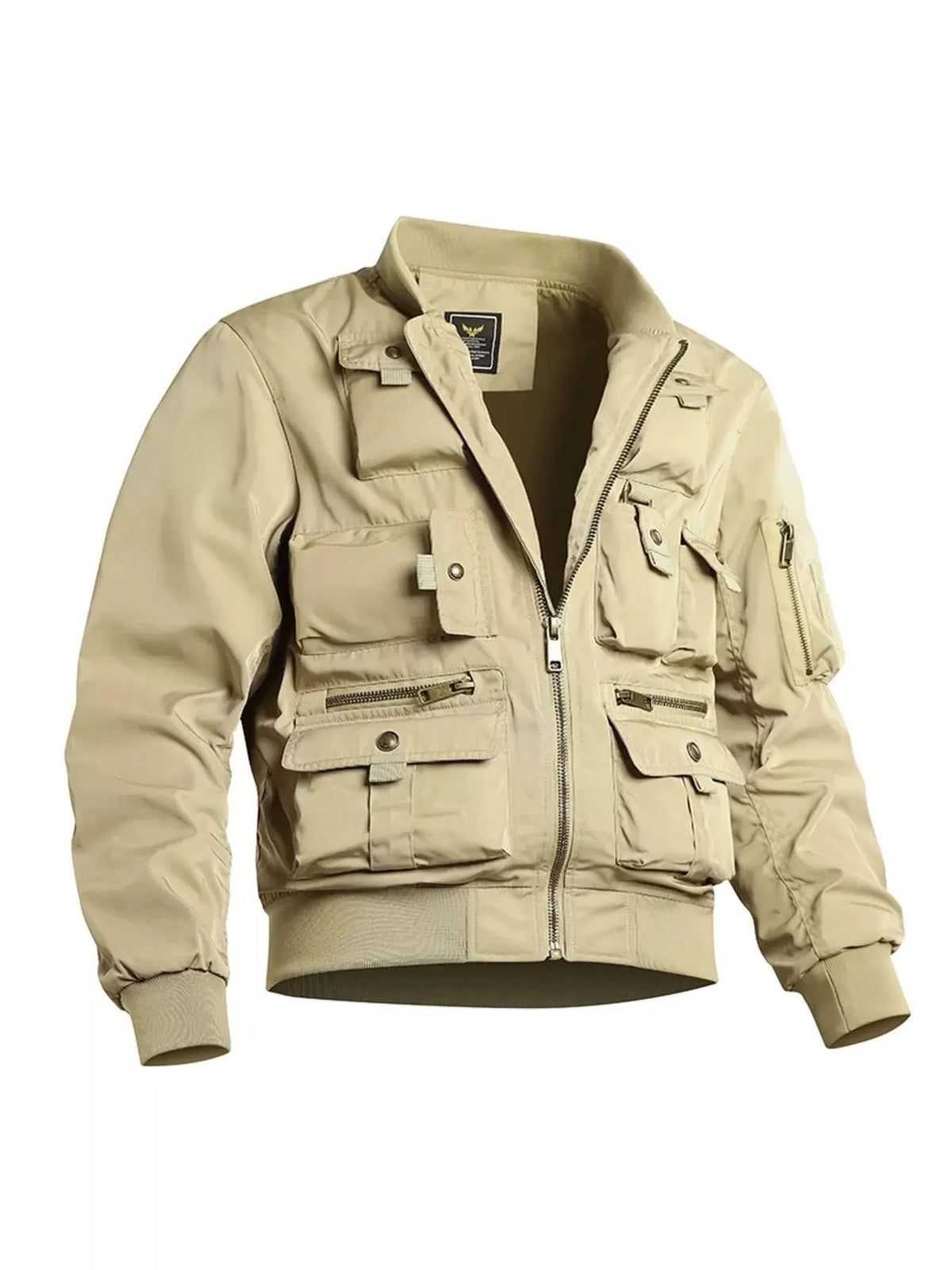 Men's Plus Size Zip Up Long Sleeve Jacket by Partner Label