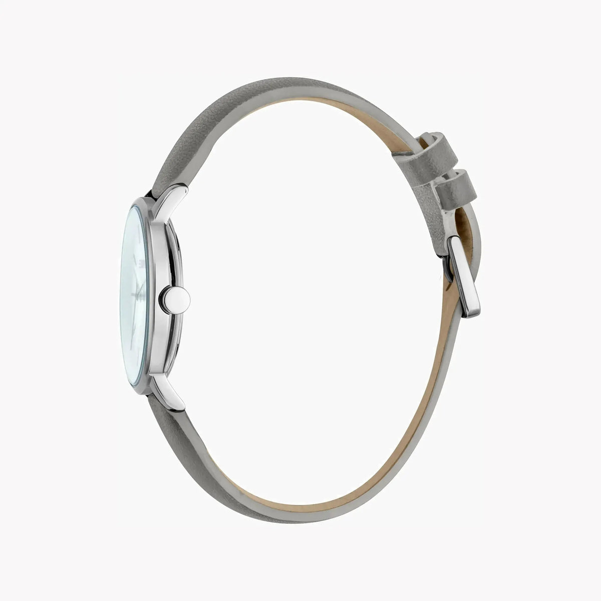 Esprit Women's Grey Leather Watch, Silver Dial | ES1L154L0025 by ESPRIT