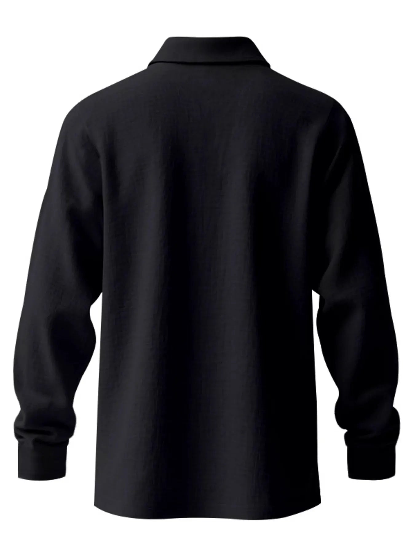 Men's Full Size Classic Long Sleeve Polo Plus Size by Trendsi