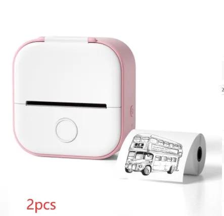 Portable Mini Thermal Label Printer Home Photo Printer Student Wrong Question Printer Bluetooth-compatible Mini Label Printer Price Tag by Maiden-Art