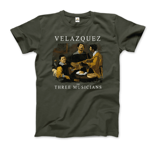 Diego Velazquez the Three Musicians, 1622 artwork t-shirt by Art-O-Rama Shop