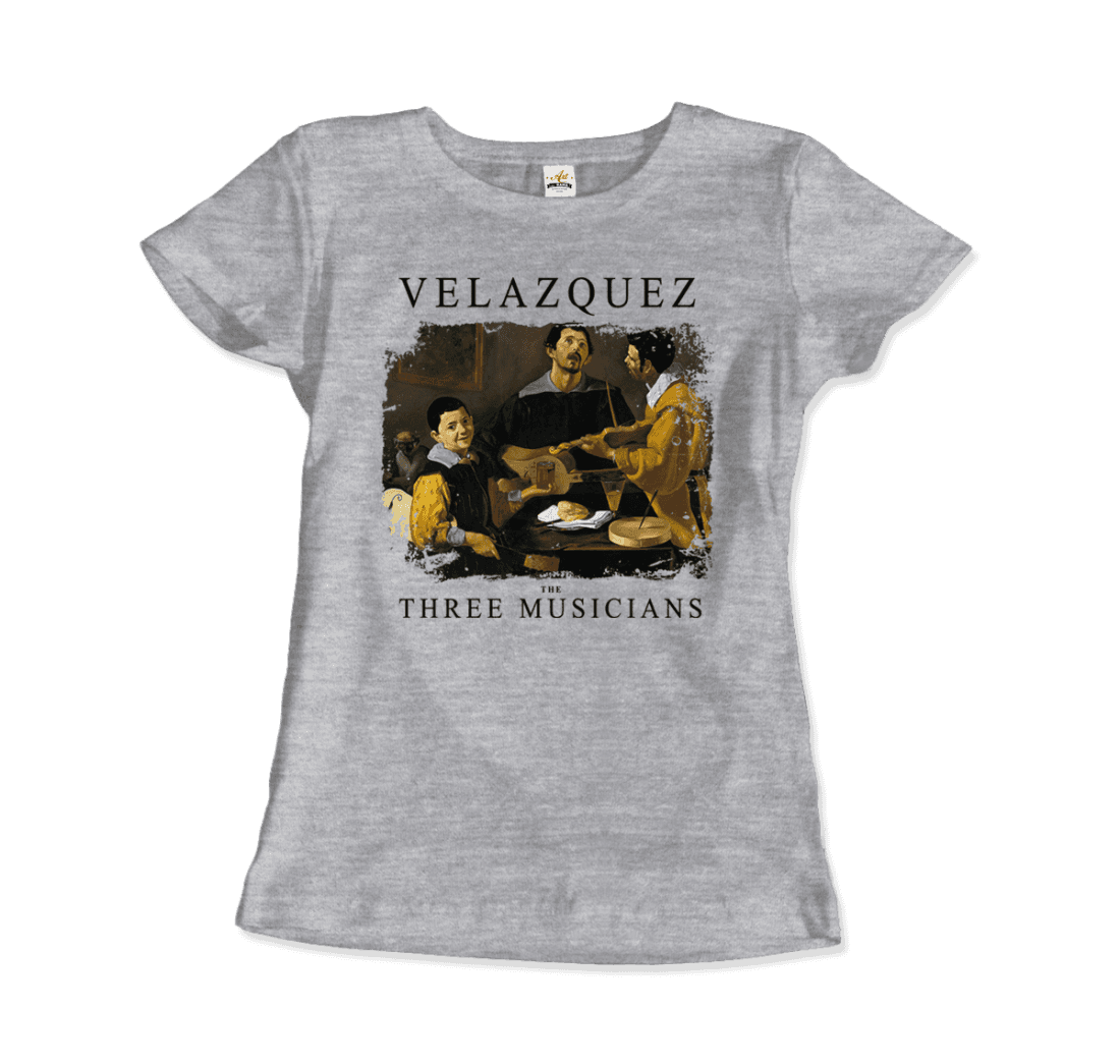 Diego Velazquez the Three Musicians, 1622 artwork t-shirt by Art-O-Rama Shop