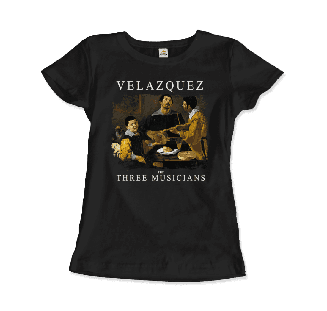 Diego Velazquez the Three Musicians, 1622 artwork t-shirt by Art-O-Rama Shop