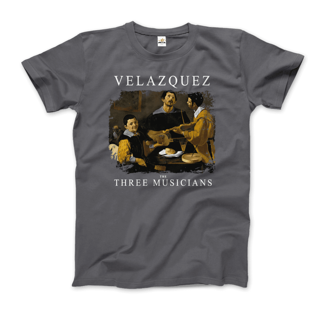 Diego Velazquez the Three Musicians, 1622 artwork t-shirt by Art-O-Rama Shop