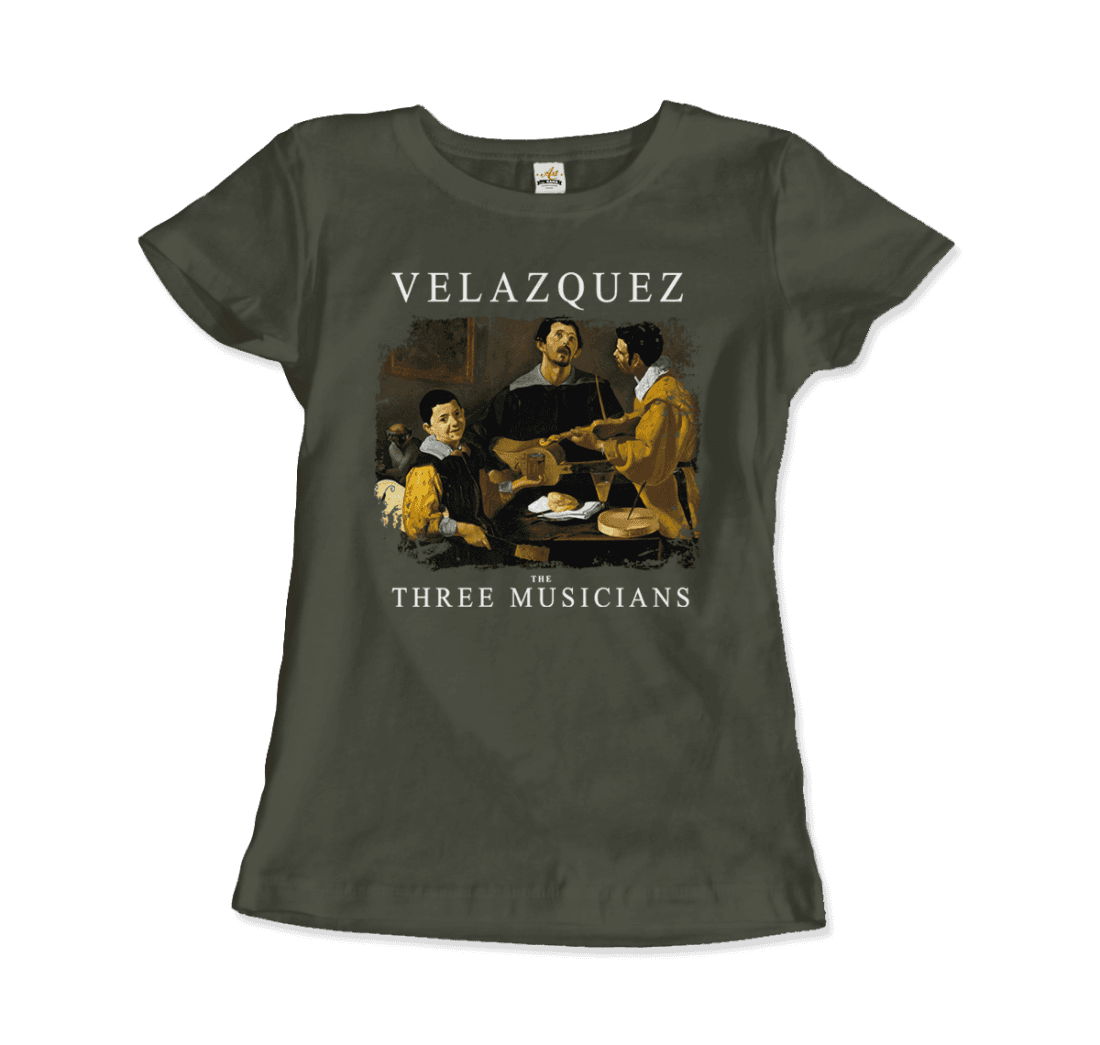 Diego Velazquez the Three Musicians, 1622 artwork t-shirt by Art-O-Rama Shop