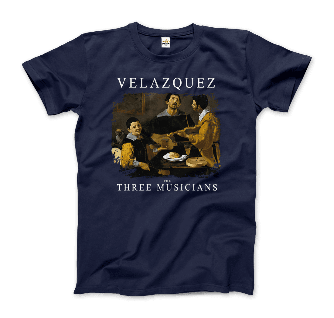 Diego Velazquez the Three Musicians, 1622 artwork t-shirt by Art-O-Rama Shop