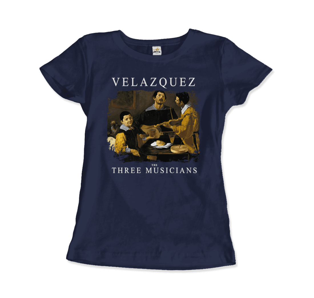 Diego Velazquez the Three Musicians, 1622 artwork t-shirt by Art-O-Rama Shop