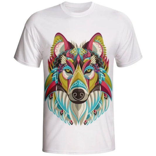 Colorful Dog Graphic Sublimation T-Shirt by Vimost Sportswear