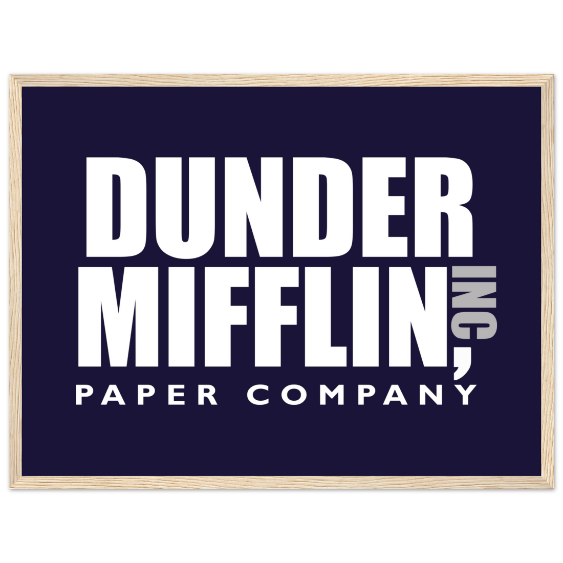 Dunder Mifflin Paper Company, Inc from the Office poster by Art-O-Rama Shop