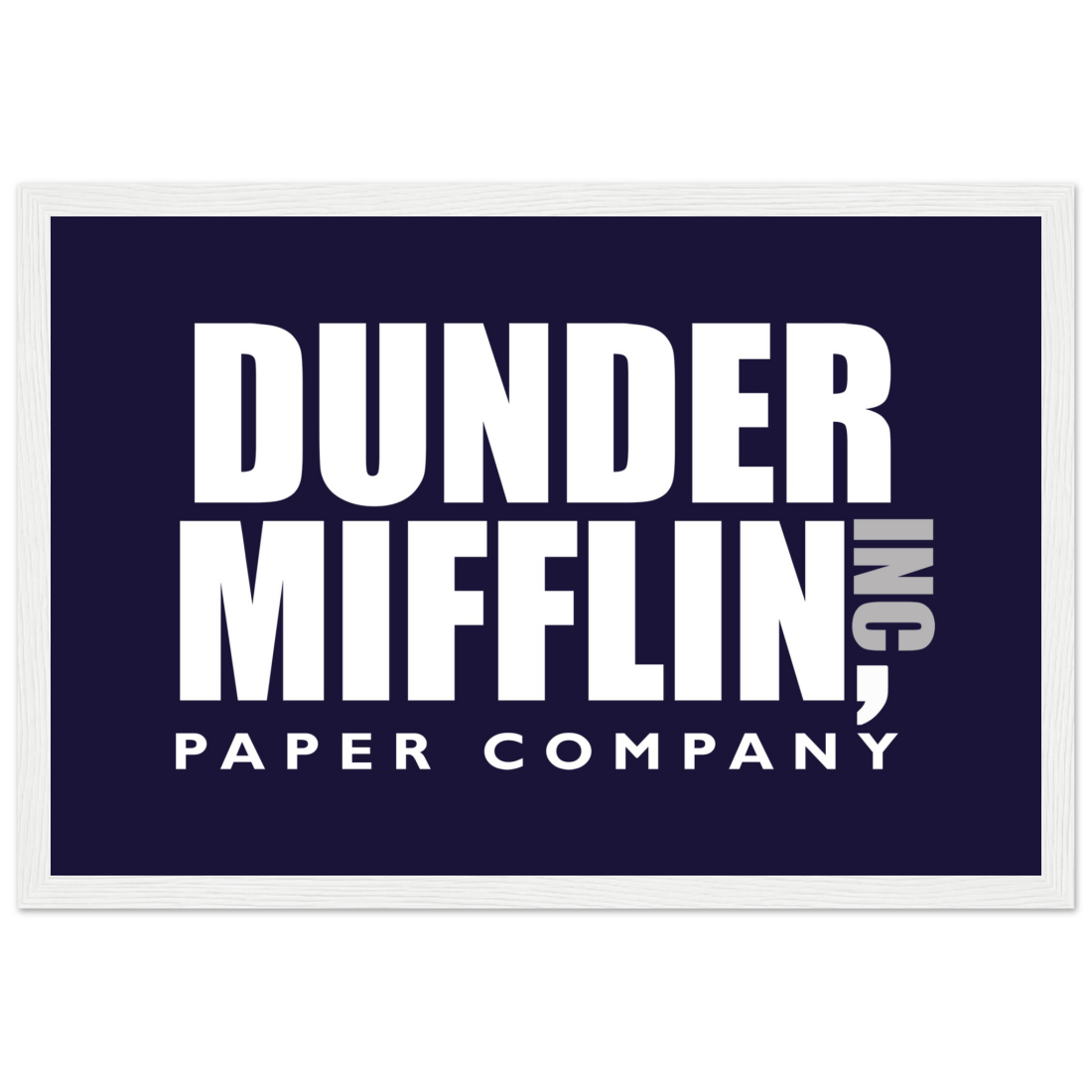 Dunder Mifflin Paper Company, Inc from the Office poster by Art-O-Rama Shop