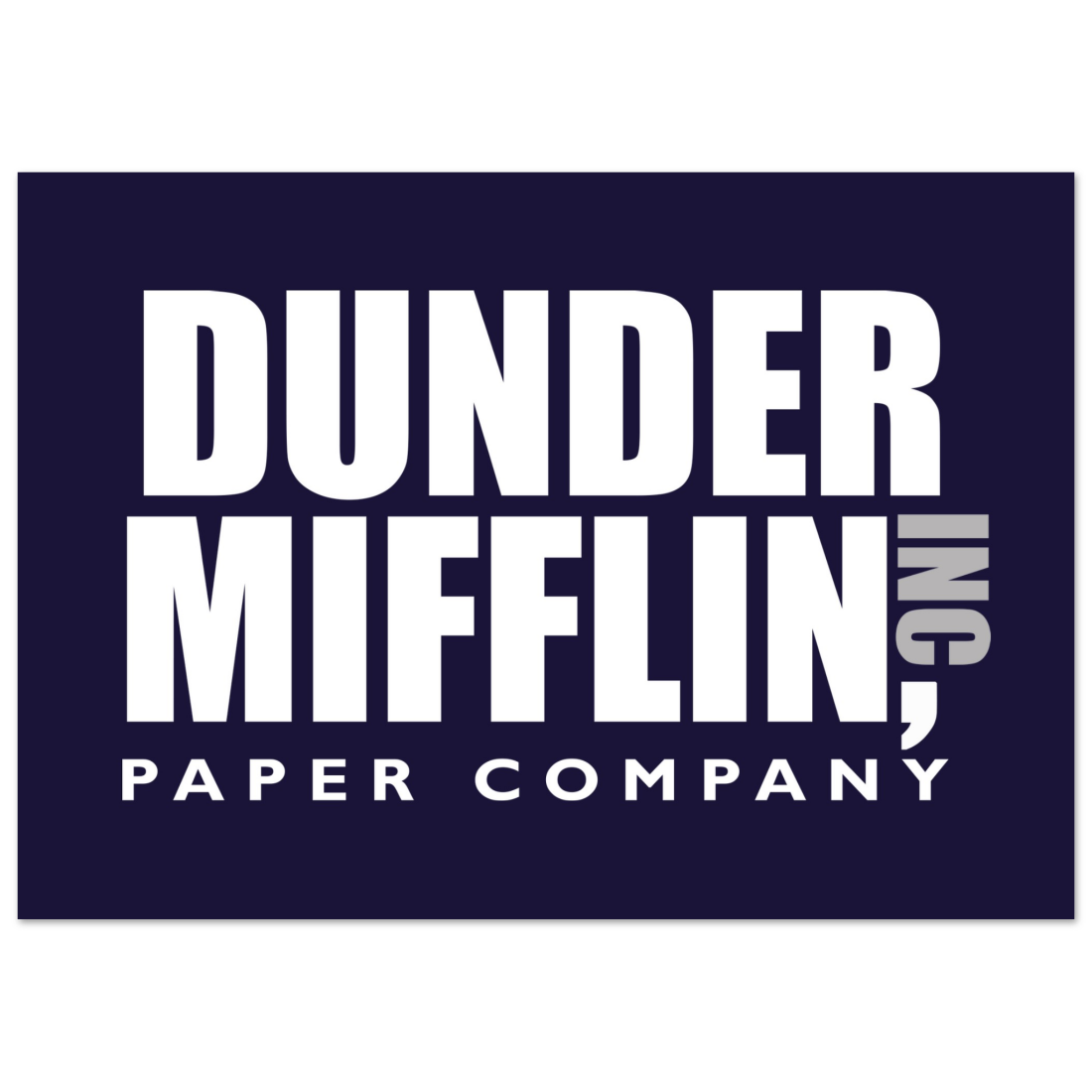 Dunder Mifflin Paper Company, Inc from the Office poster by Art-O-Rama Shop