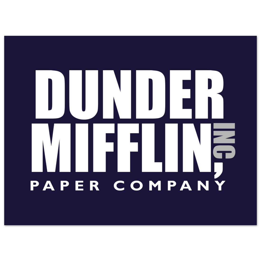 Dunder Mifflin Paper Company, Inc from the Office poster by Art-O-Rama Shop