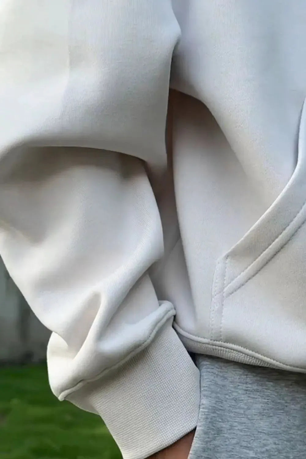 Men's Drop Shoulder Long Sleeve Hoodie with Pocket by Trendsi