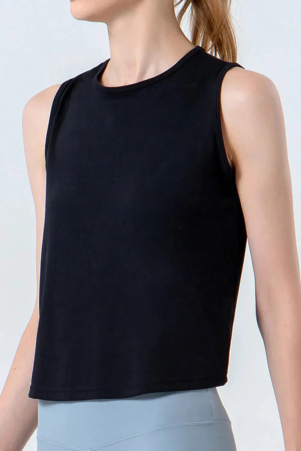 Round Neck Active Tank by Partner Label