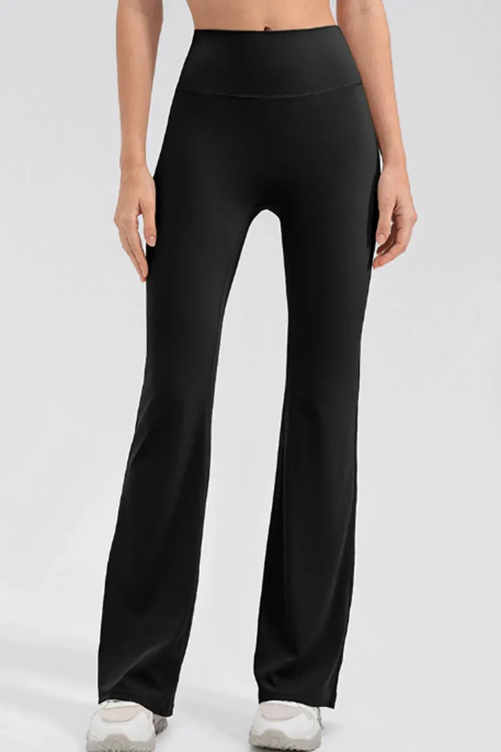 Wide Waistband High Waist Bootcut Active Leggings by Partner Label