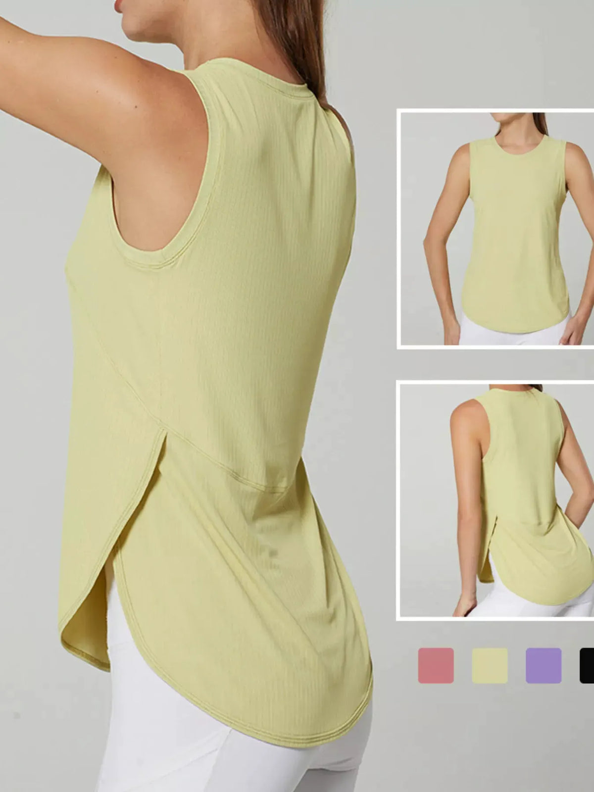 Lightweight Ribbed Active Tank by Trendsi