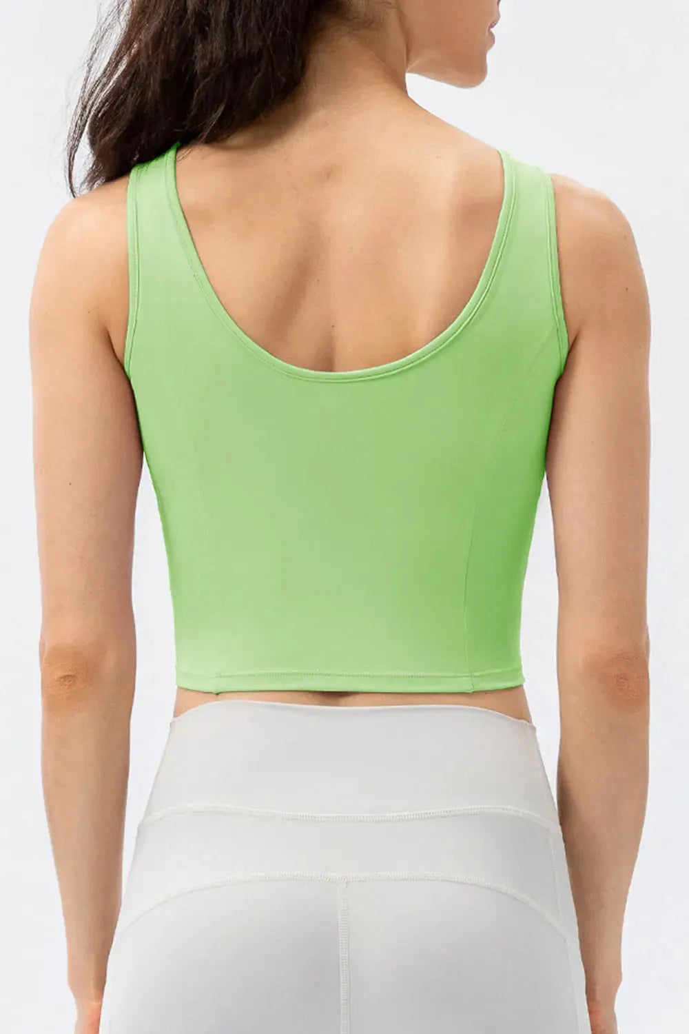 Round Neck Wide Strap Active Tank by Partner Label