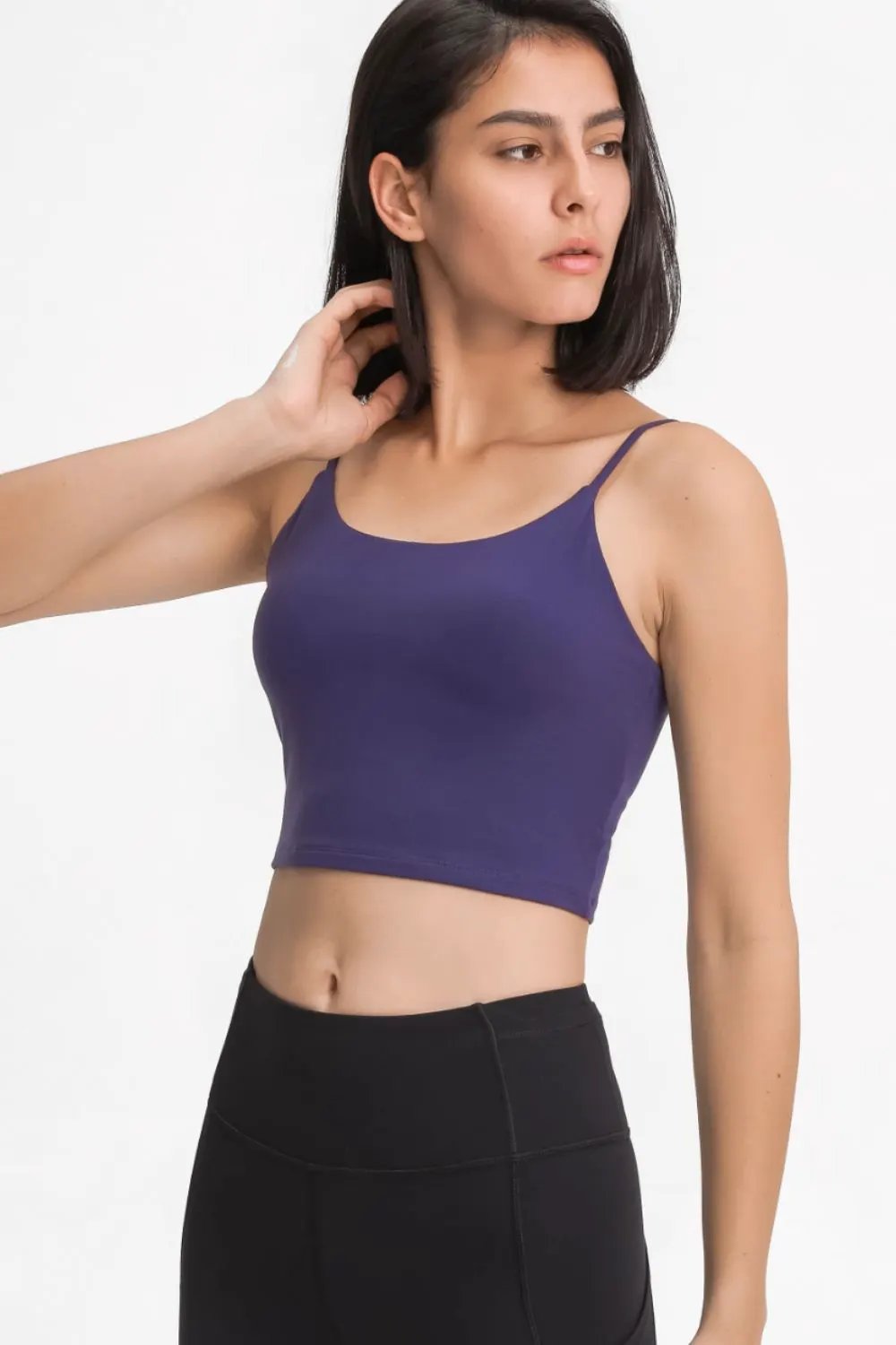 Millennia Feel Like Skin Scoop Neck Sports Cami by Millennia