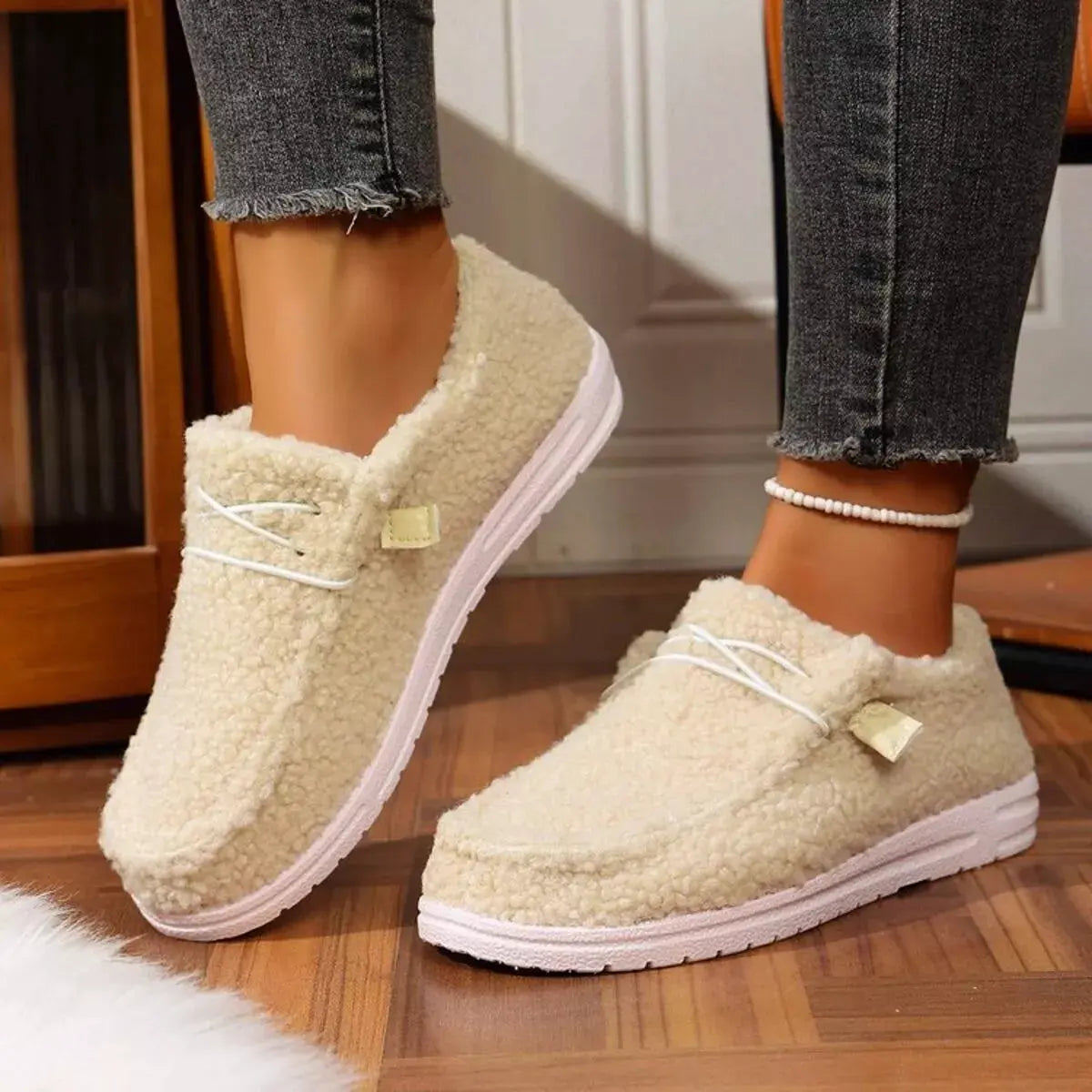 Round Toe Flats Slip-Ons by Partner Label