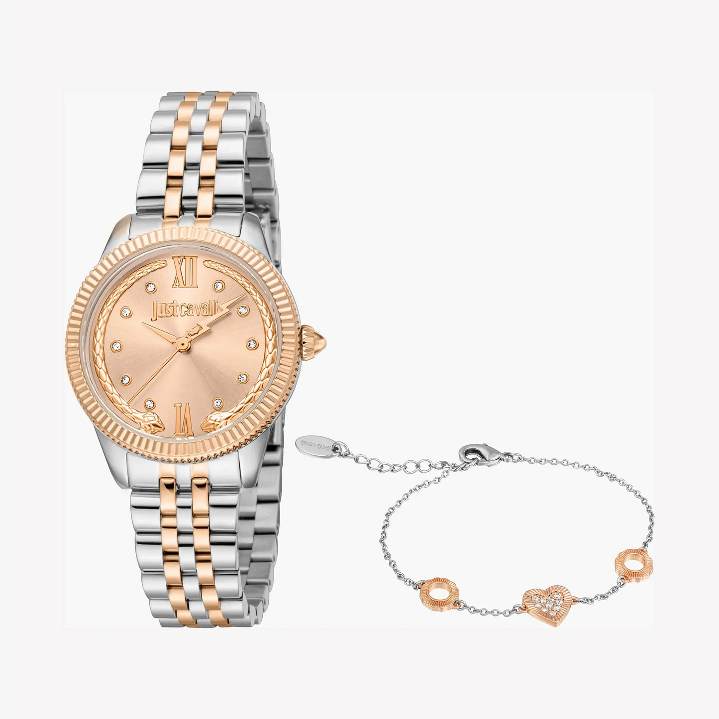 Just Cavalli Women's Two-Tone Watch, Rose Gold Dial | Jc1l315m0095 by JUST CAVALLI