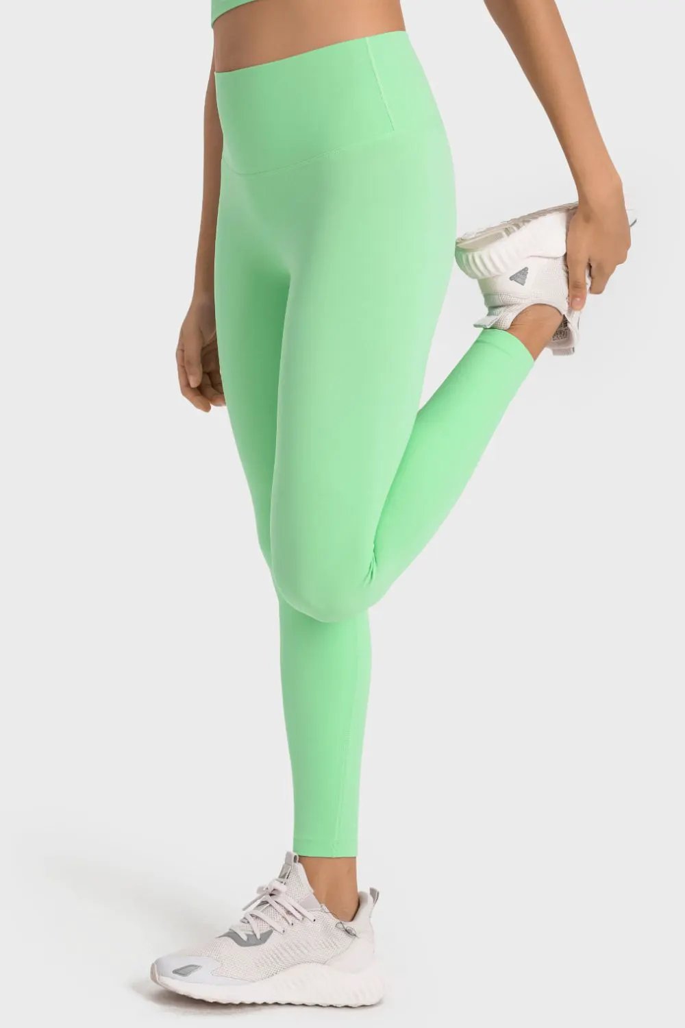 Millennia High-Rise Wide Waistband Yoga Leggings by Millennia