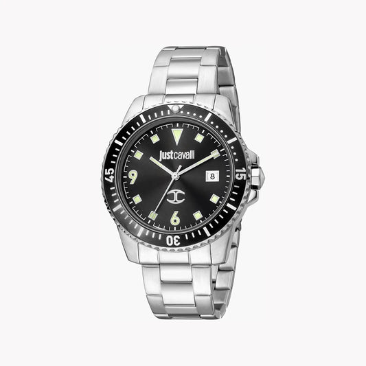Just Cavalli Men's Stainless Steel Watch, Black Dial | Jc1g246m0065 by JUST CAVALLI