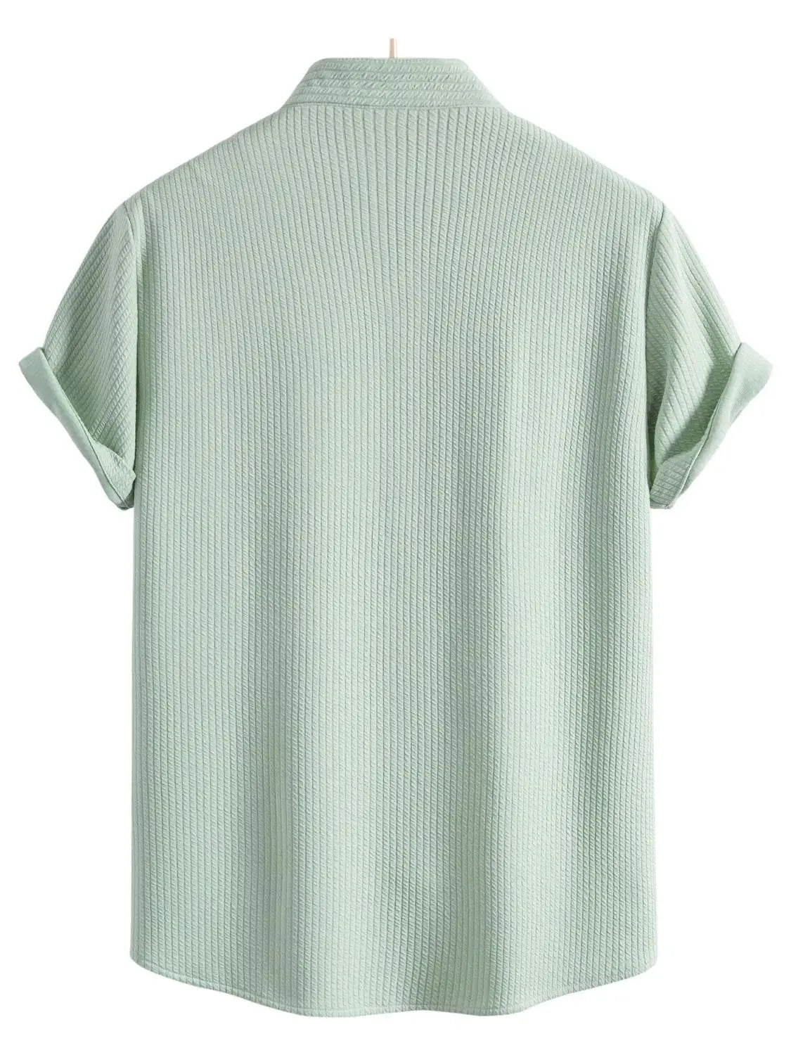 Men's Ribbed Short Sleeve Shirt and Shorts Set by Trendsi