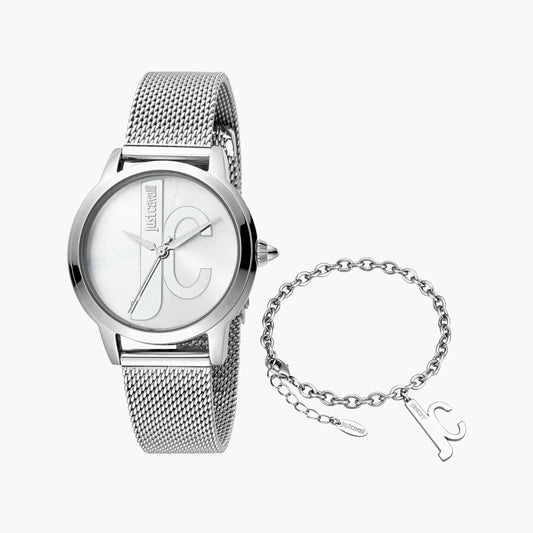 Just Cavalli Women's Silver Watch, Elegant Design | Jc1l050m0065 by JUST CAVALLI