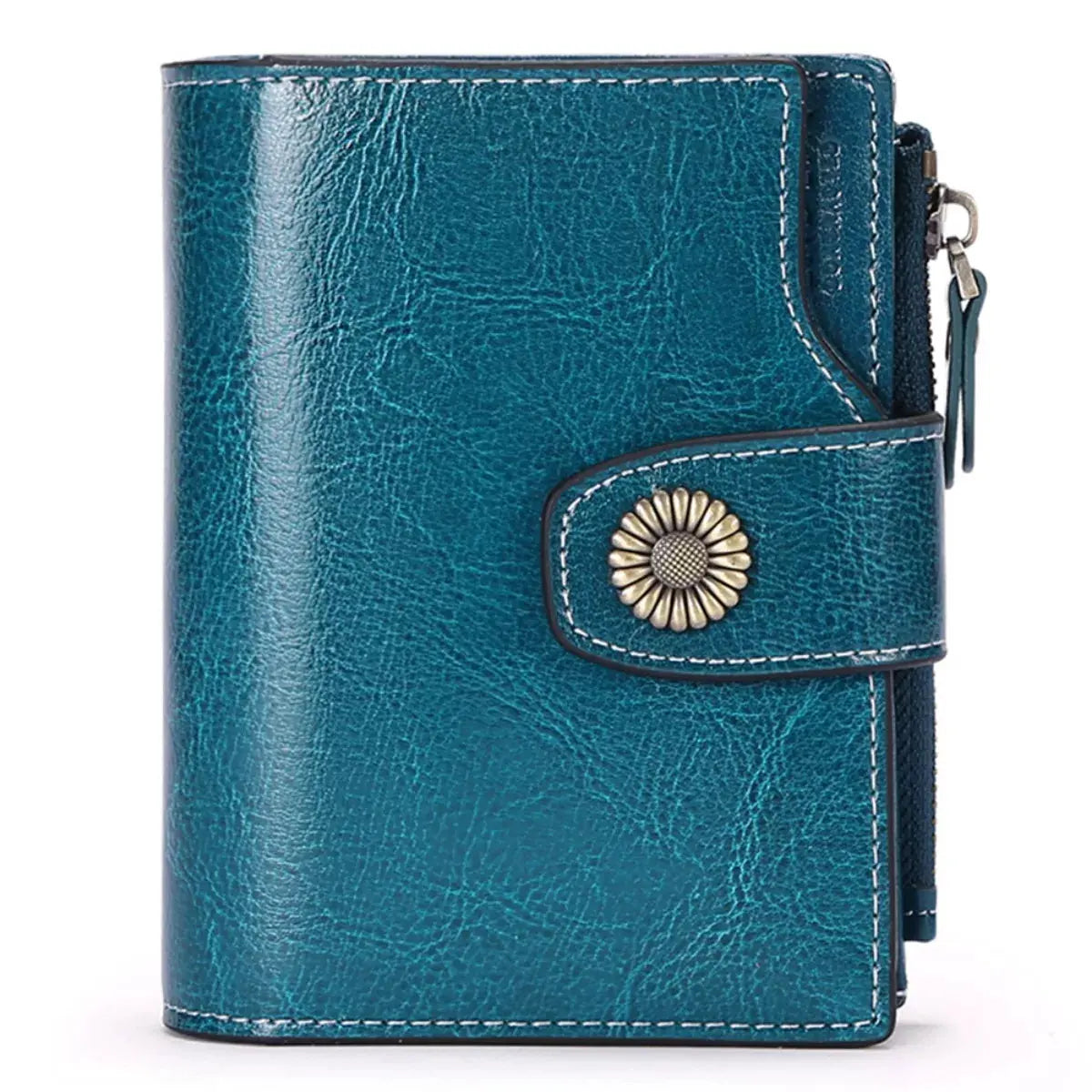 Vintage Style Leather Bifold Wallet by Partner Label