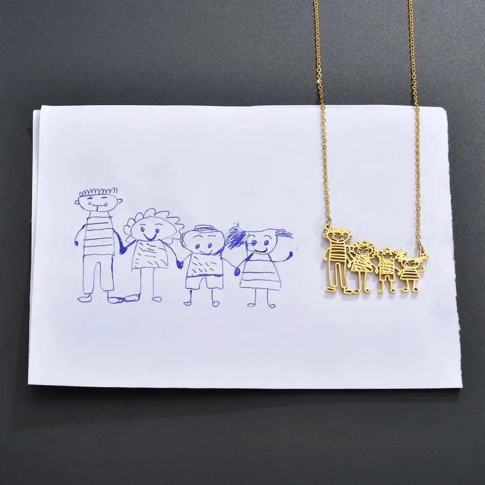 CREATE YOUR OWN DESIGN & DRAWINGS - Doodle Drawing Necklace - custom necklace by Maiden-Art