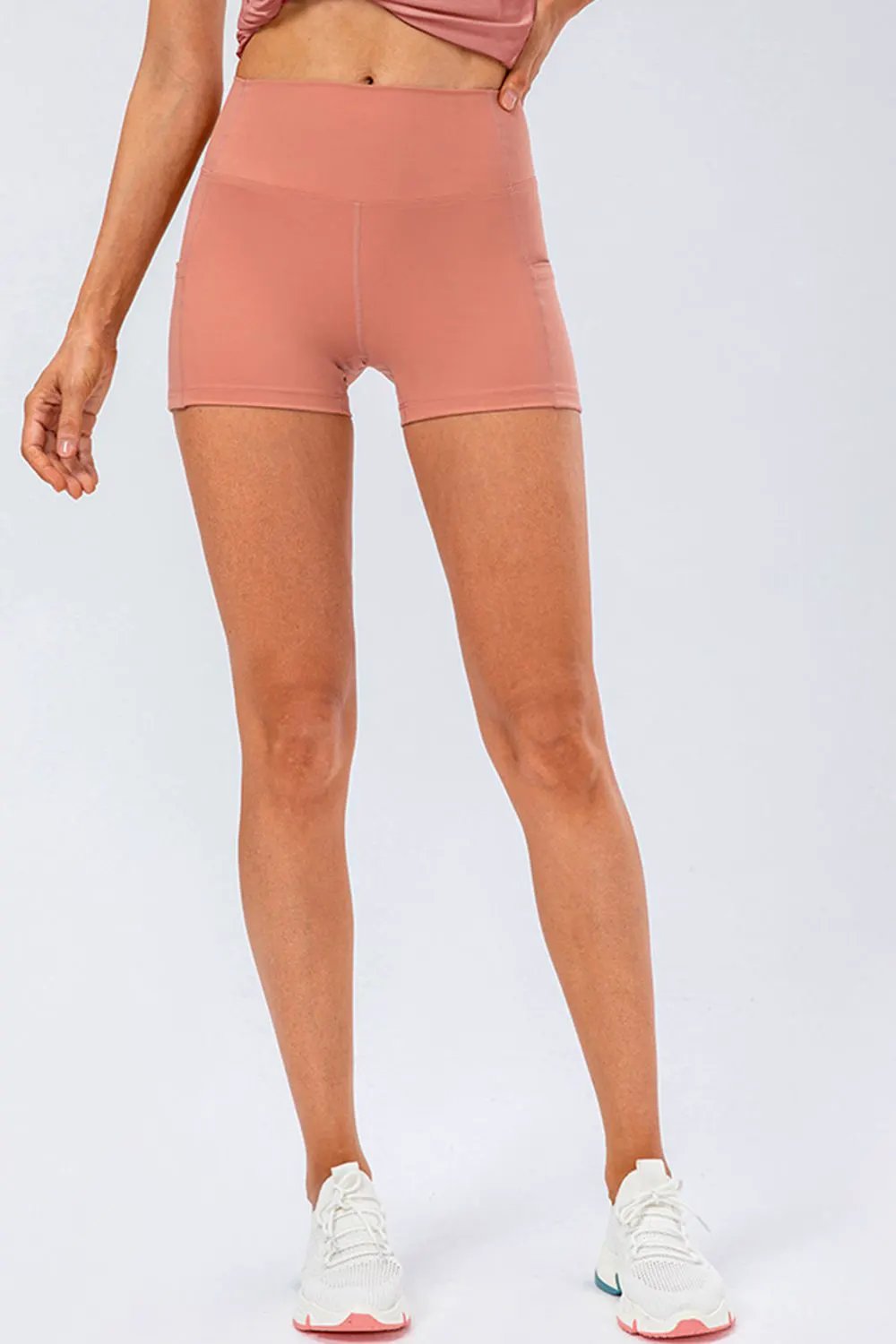 Slim Fit Wide Waistband Sports Shorts by Partner Label