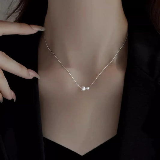 Pearl Pendant Necklace by Partner Labels