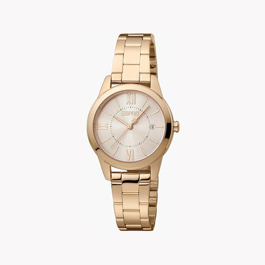 Esprit Women's Rose Gold Watch, Stainless Steel Band | Es1l138m0075 by ESPRIT