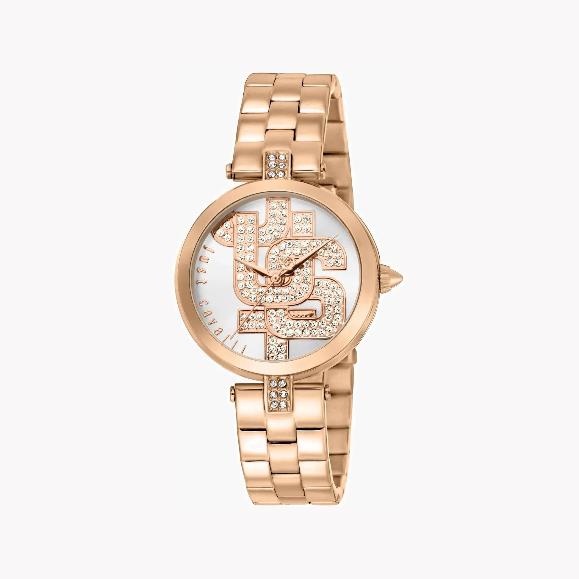 Just Cavalli Women's Rose Gold Stainless Steel Watch, Silver Dial | Jc1l241m0075 by JUST CAVALLI