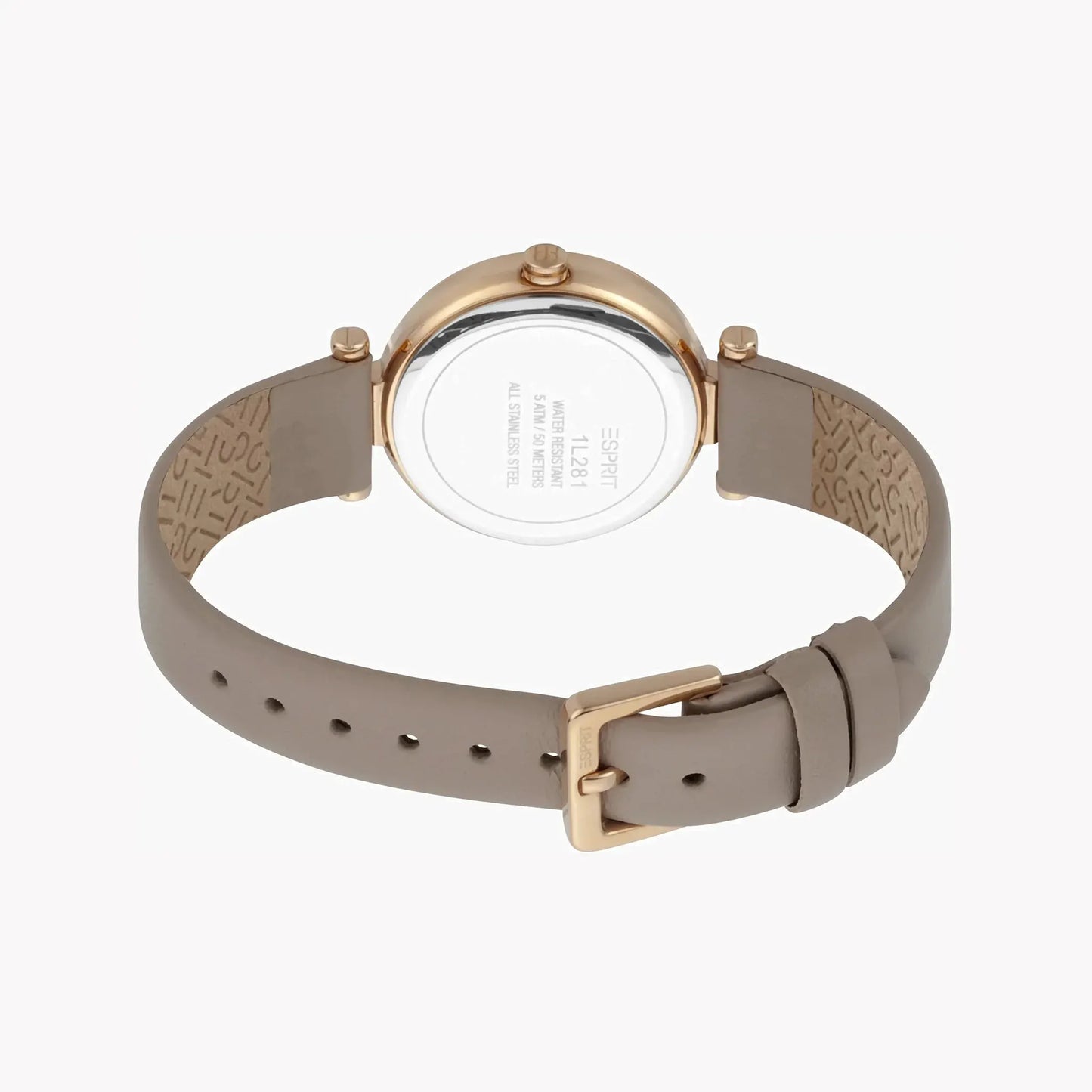 Esprit Women's Silver Dial Watch, Brown Leather Band | ES1L281L0045 by ESPRIT