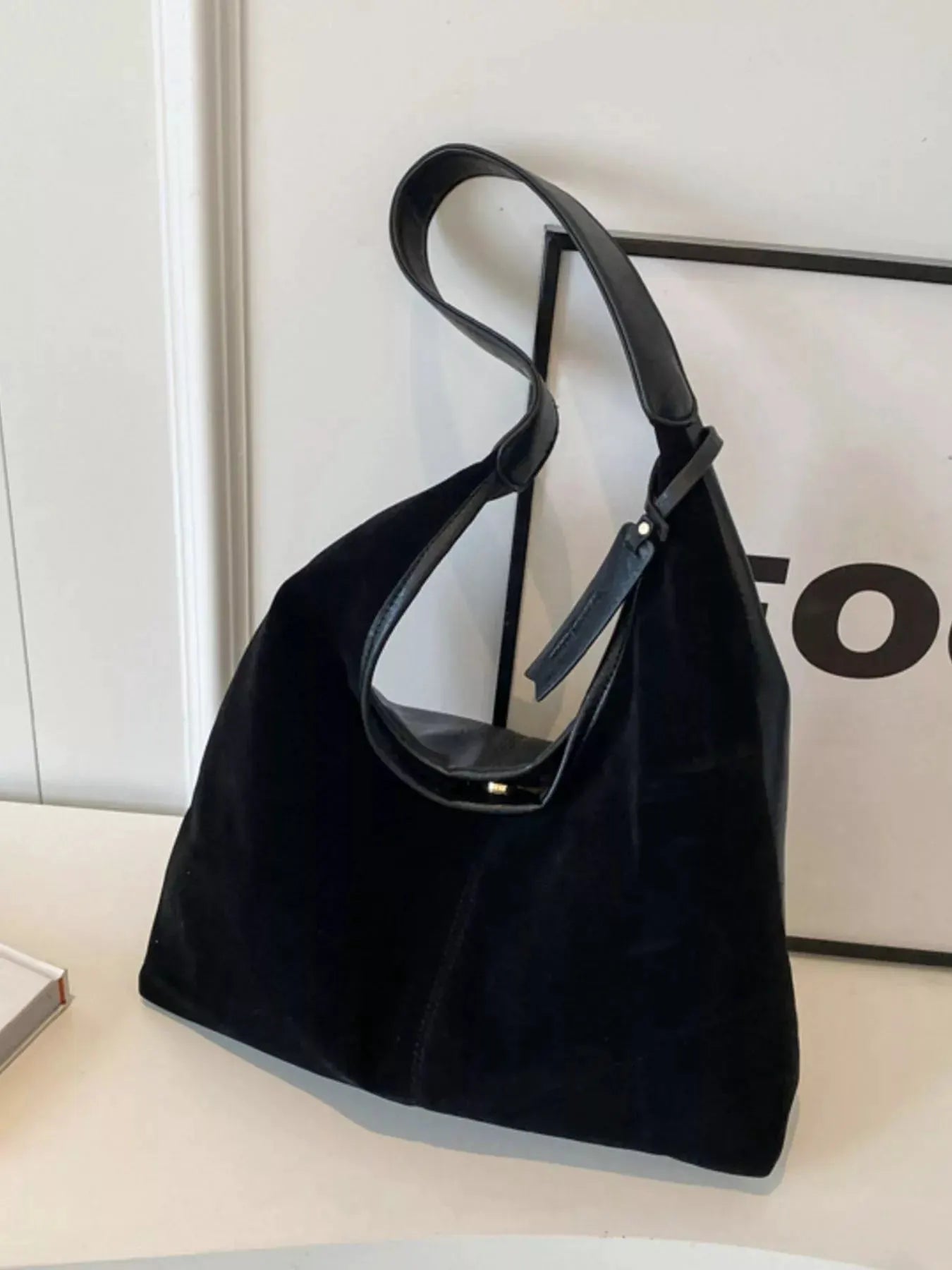 Vintage Suede Shoulder Bag by Partner Label