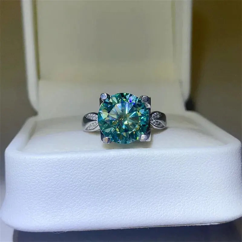 5 Carat Moissanite Zircon 925 Sterling Silver Ring by Partner Label