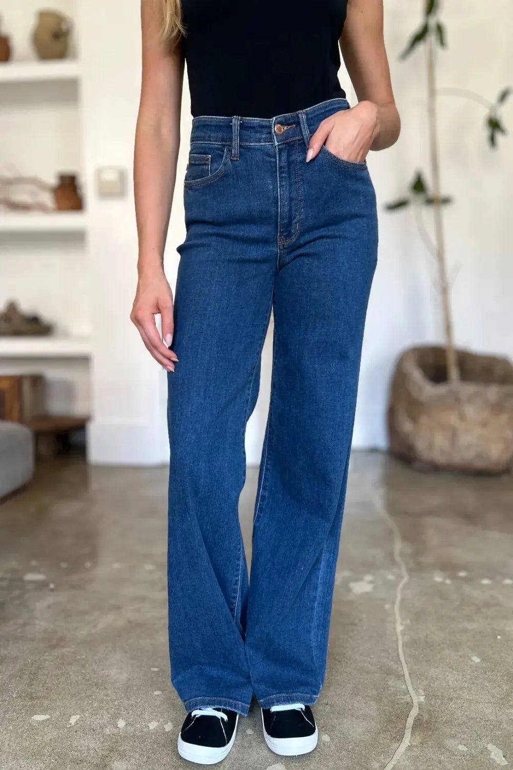 Judy Blue Full Size High Rise Straight Jeans by Judy Blue