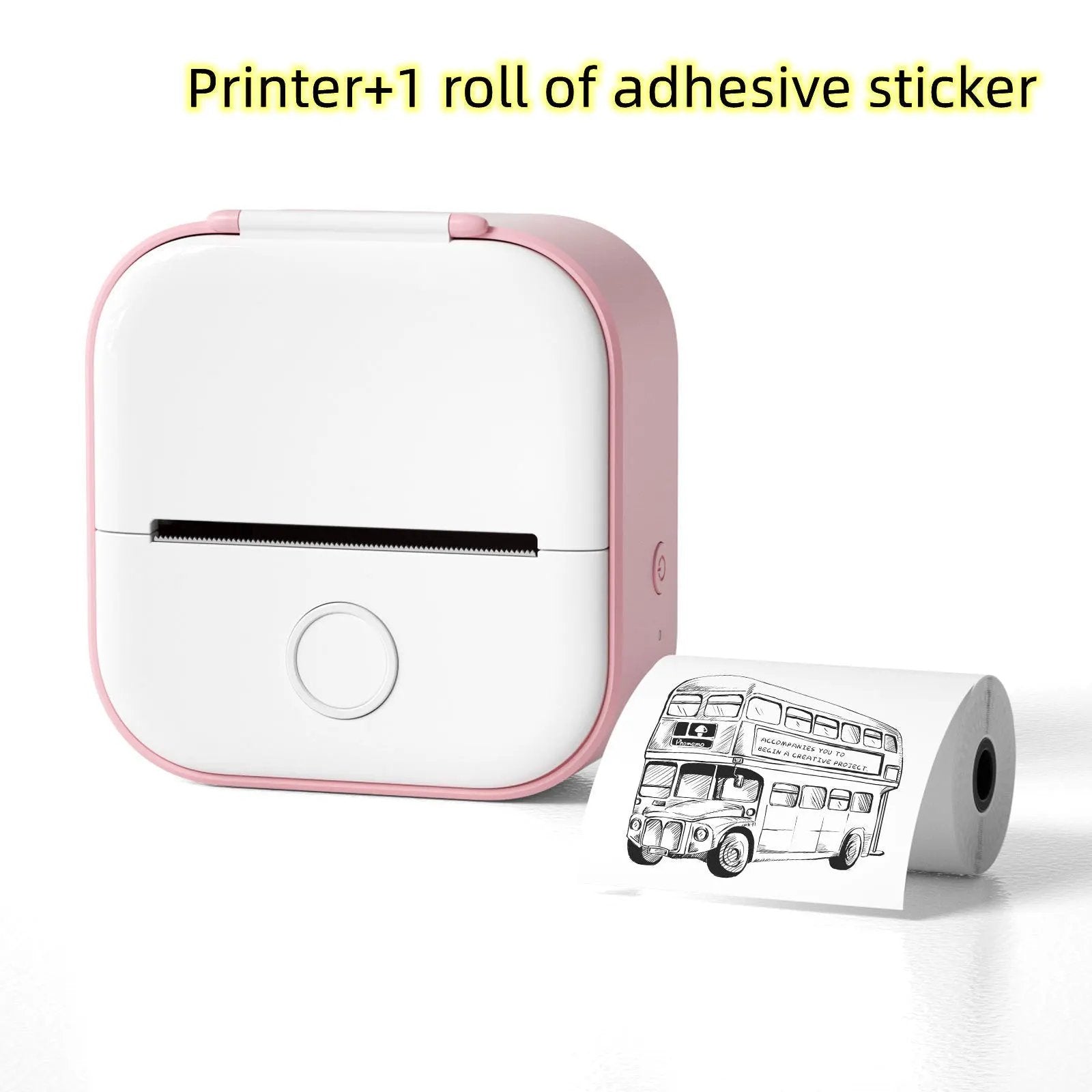 Portable Mini Thermal Label Printer Home Photo Printer Student Wrong Question Printer Bluetooth-compatible Mini Label Printer Price Tag by Maiden-Art