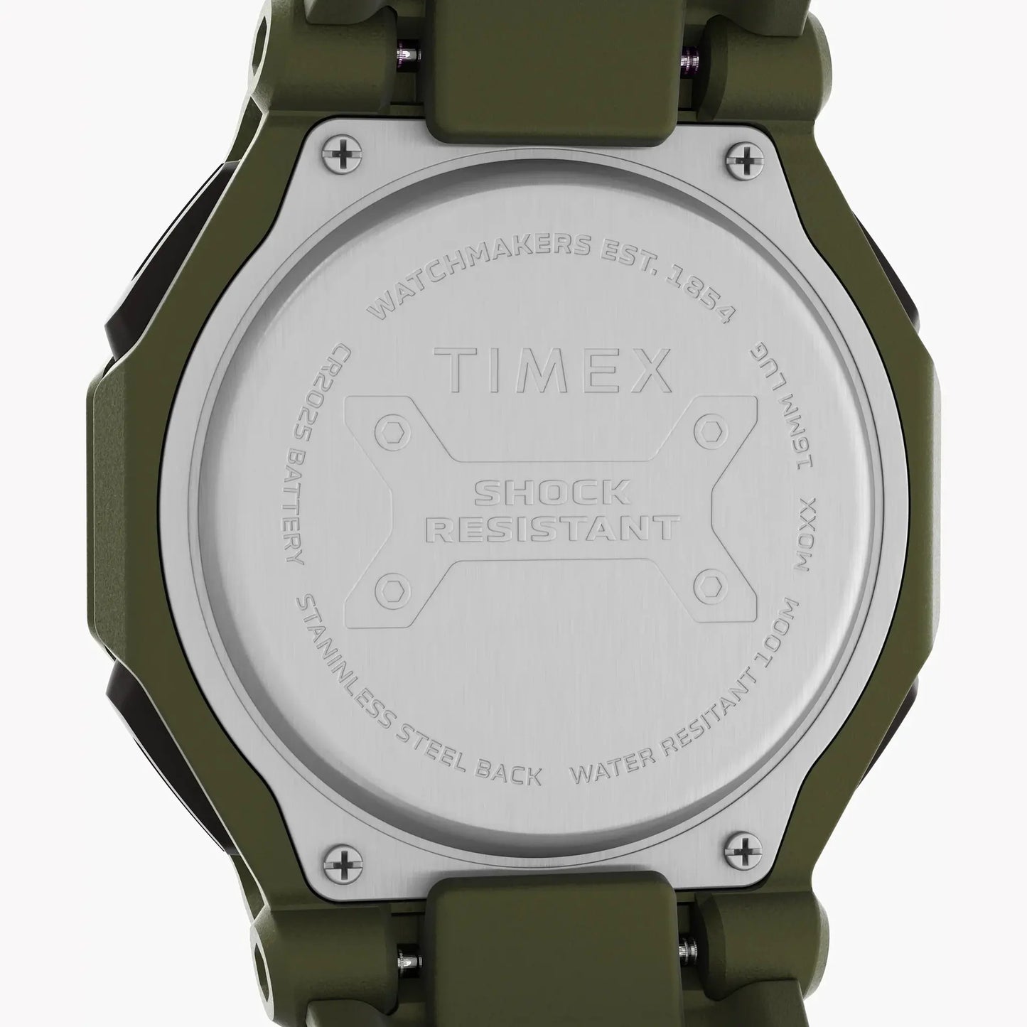 Timex Men's Green Resin Watch, Shock Resistant | Tw2v93700 by TIMEX