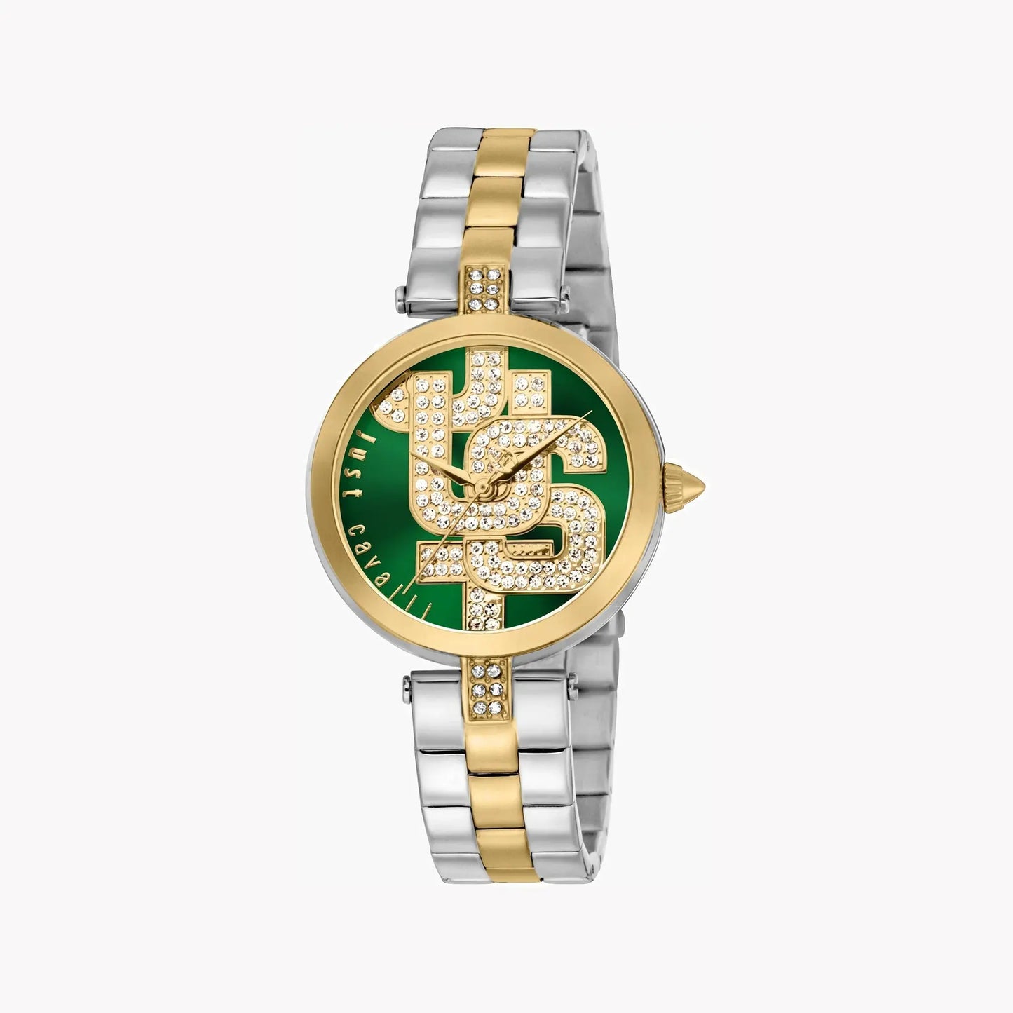 Just Cavalli Women's Stainless Steel Watch, Green Dial | Jc1l241m0095 by JUST CAVALLI