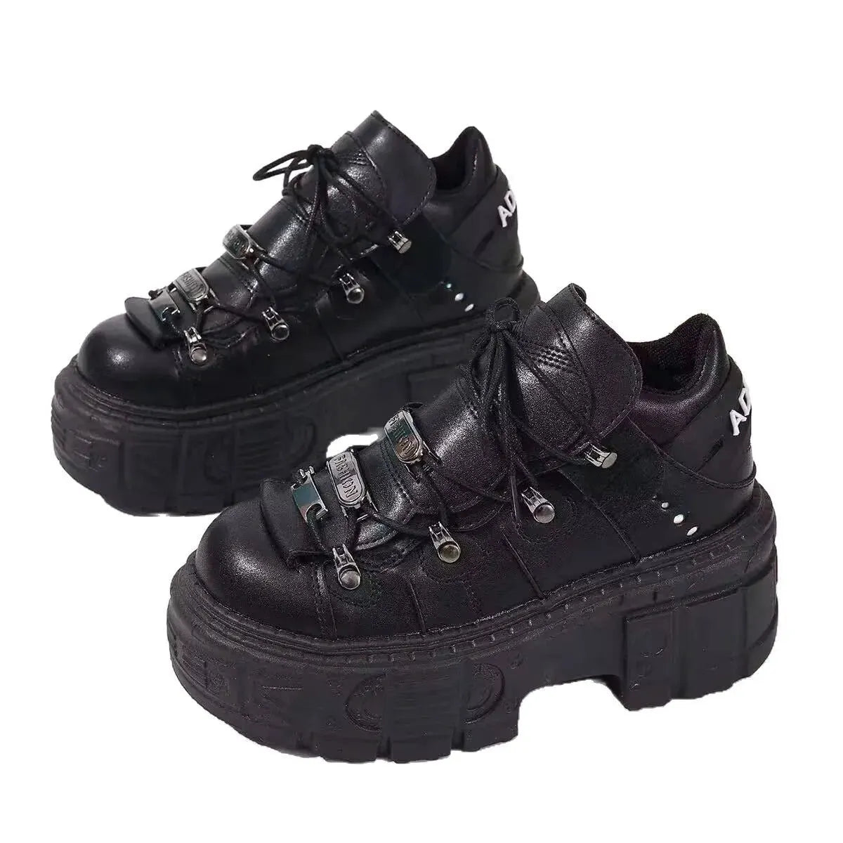 Lace Up Platform Sneakers by Partner Label