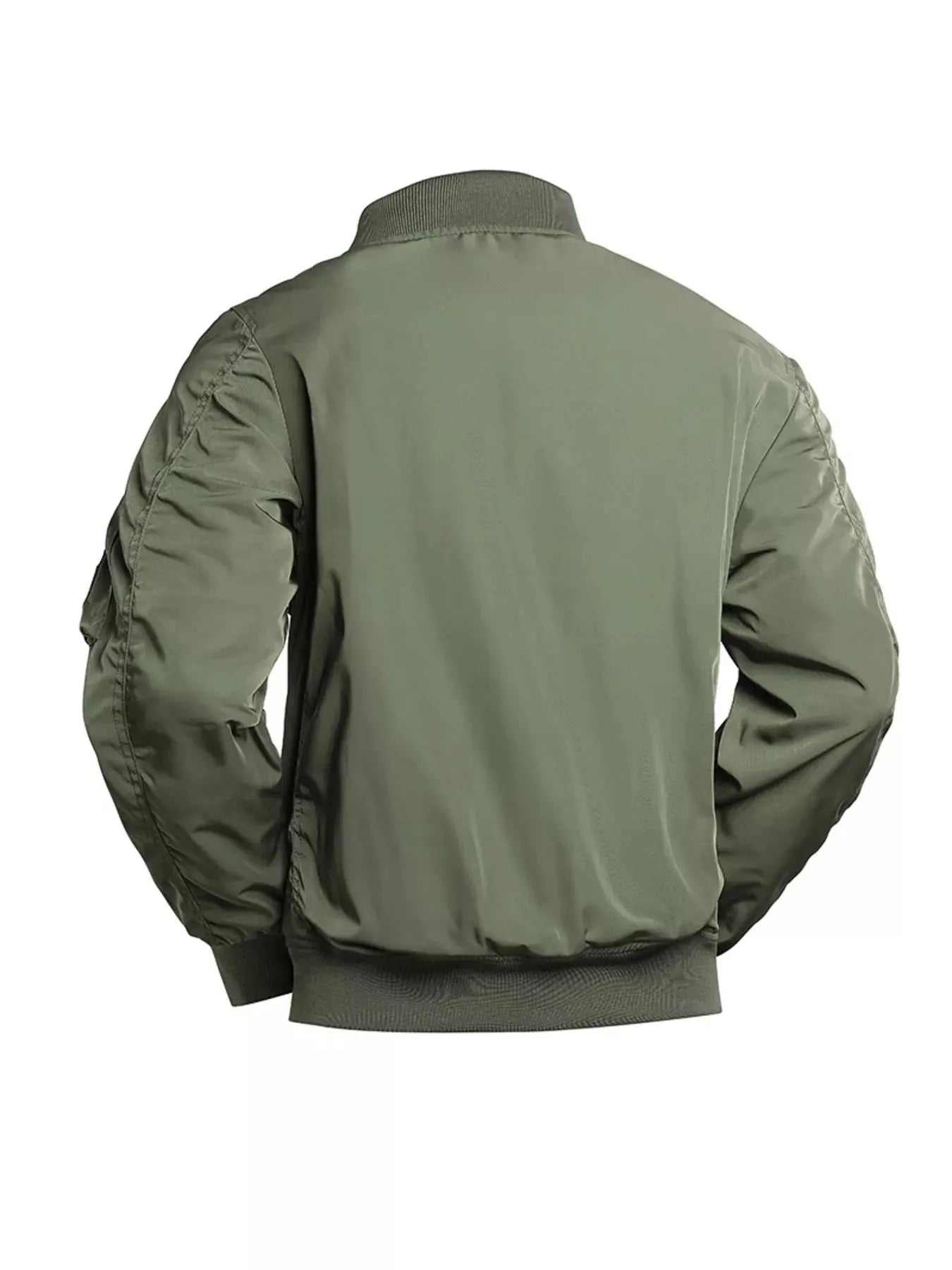 Men's Plus Size Zip Up Long Sleeve Jacket by Partner Label