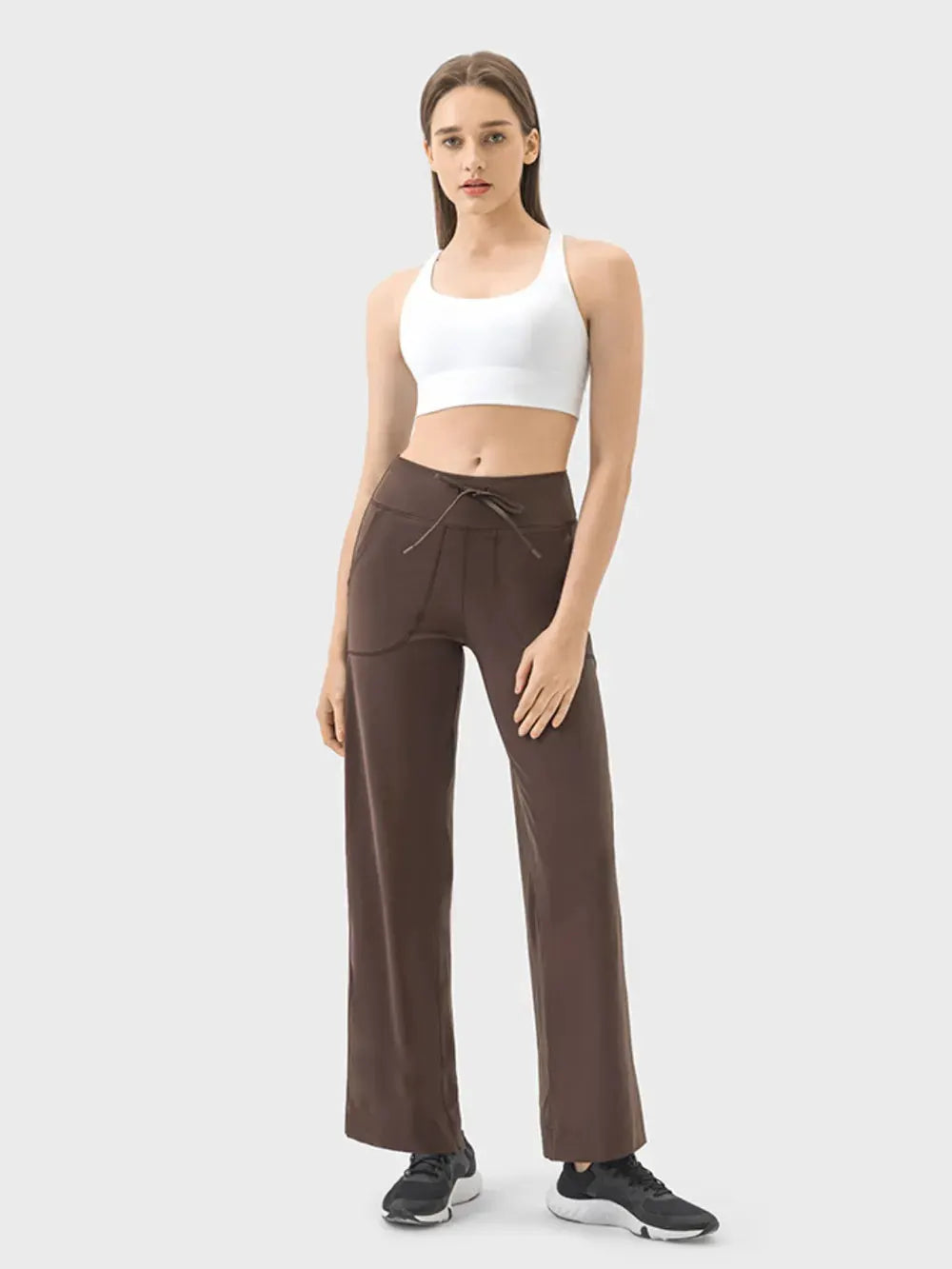 Millennia Drawstring Active Pants with Pockets by Millennia